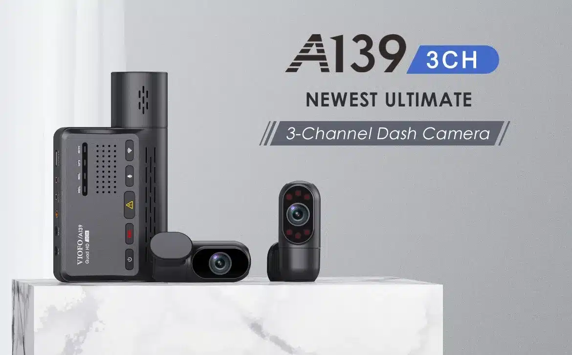 NEW 2021 VIOFO A139 3CH 3-Channel Dash Camera