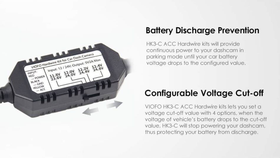 Battery Discharge Prevention & Configurable Voltage Cut-off