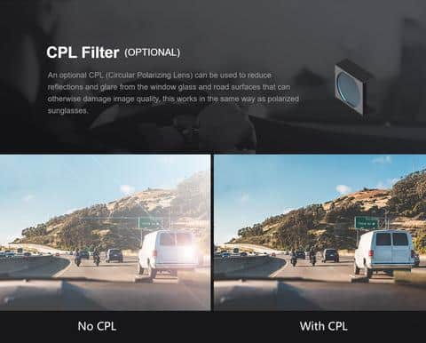 A129 Dashcam | CPL Filter