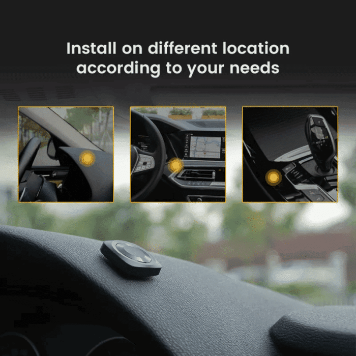 Install Viofo bluetooth remote control on different locations according to your needs