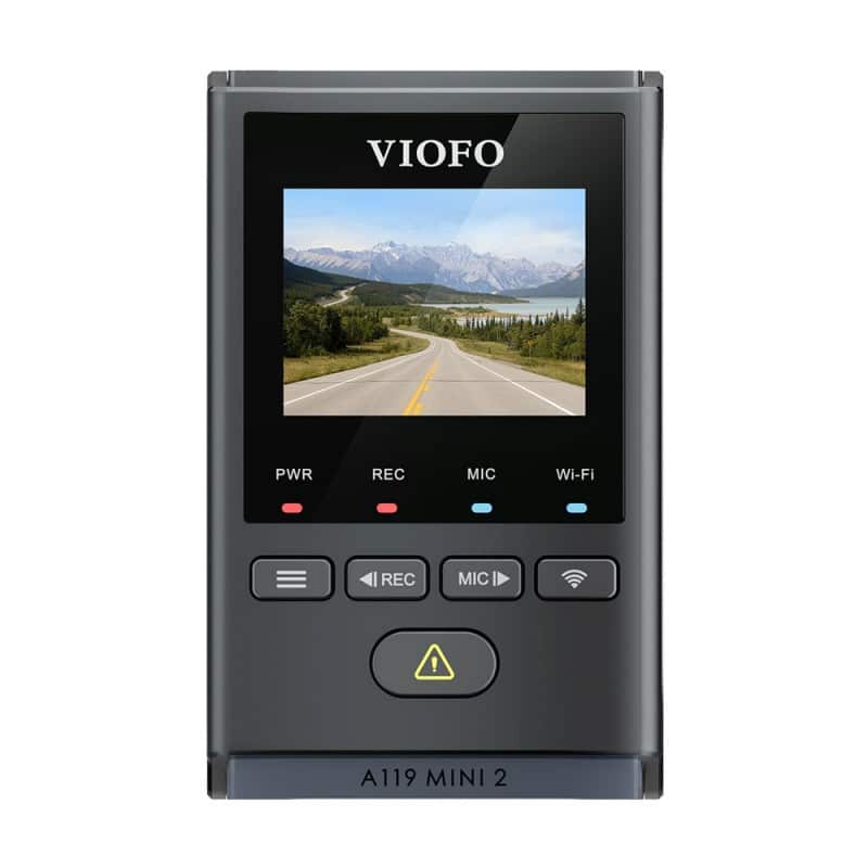  【Bundle: VIOFO A119 Mini 2 + 256GB Card + CPL + HK4 Hardwire  Cable + Bluetooth Remote】 VIOFO Mini Dash Cam Front A119 Mini 2, STARVIS 2  Sensor, 2K 60fps/HDR 30fps