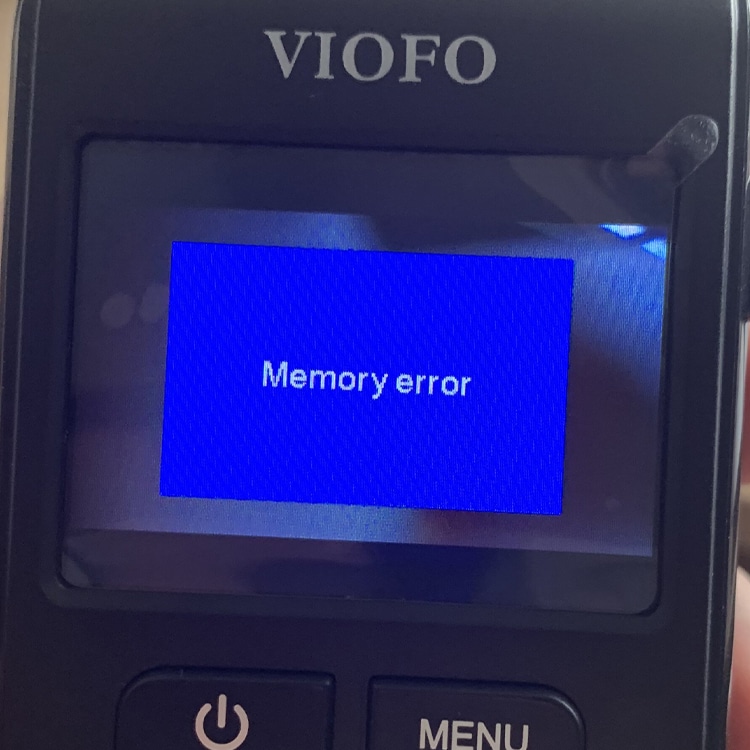 card issue memory error