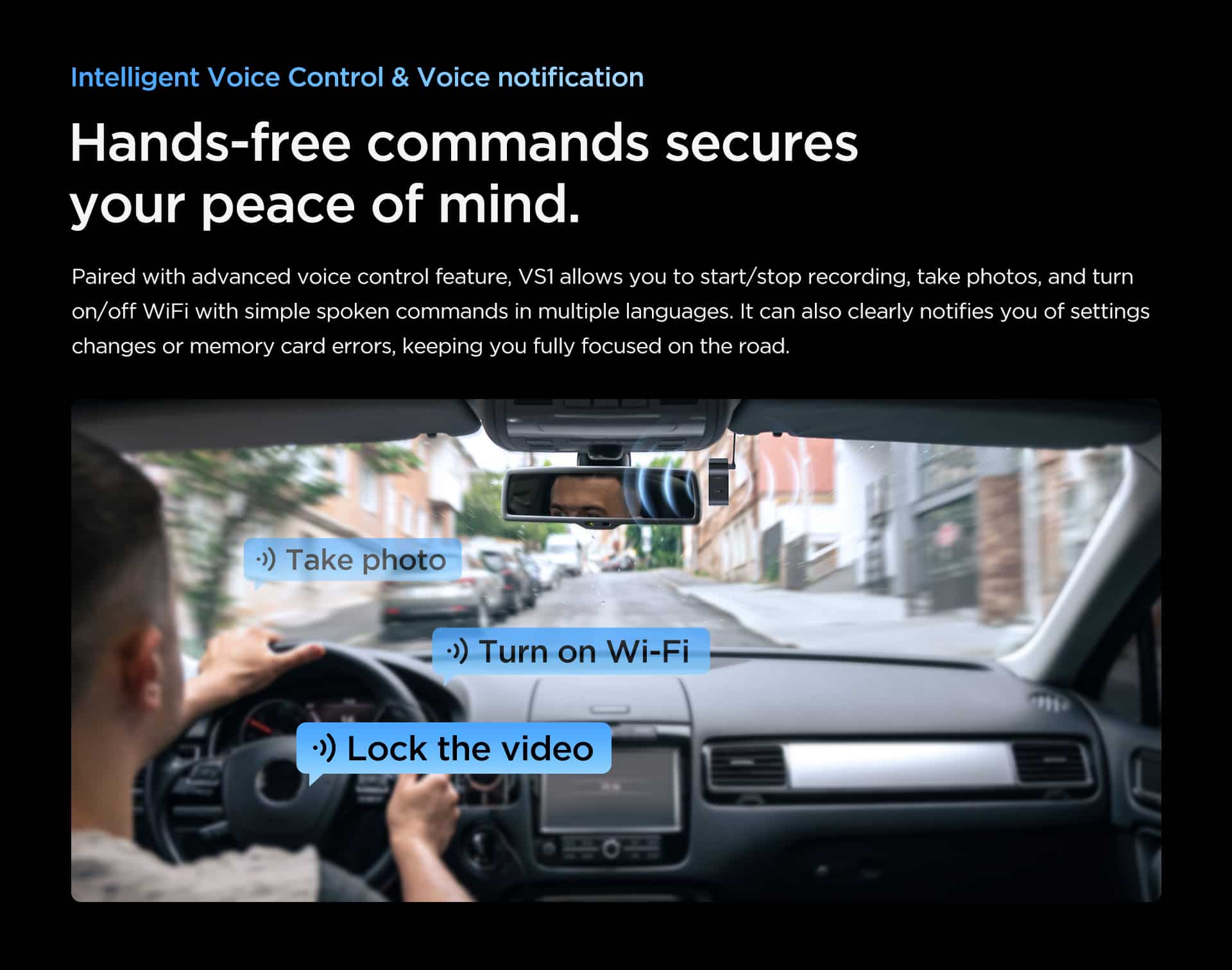 Viofo VS1 Handsfree Voice Commands