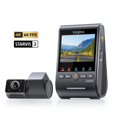 VIOFO A329S IR -2 Channel Dash Camera - Front and Fish-Eye Interior Camera.