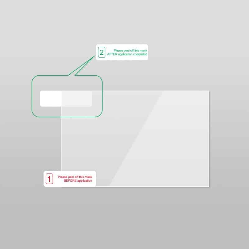 Transparent windscreen static sticker with protective film