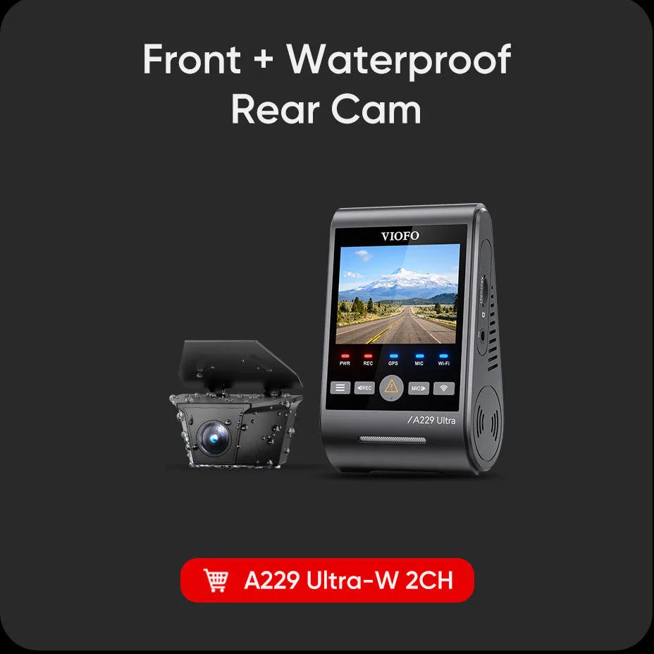 A229 Ultra waterproof edition rear camera system