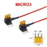 2 Pcs Fuse Tap . Micro 3 Fuse
