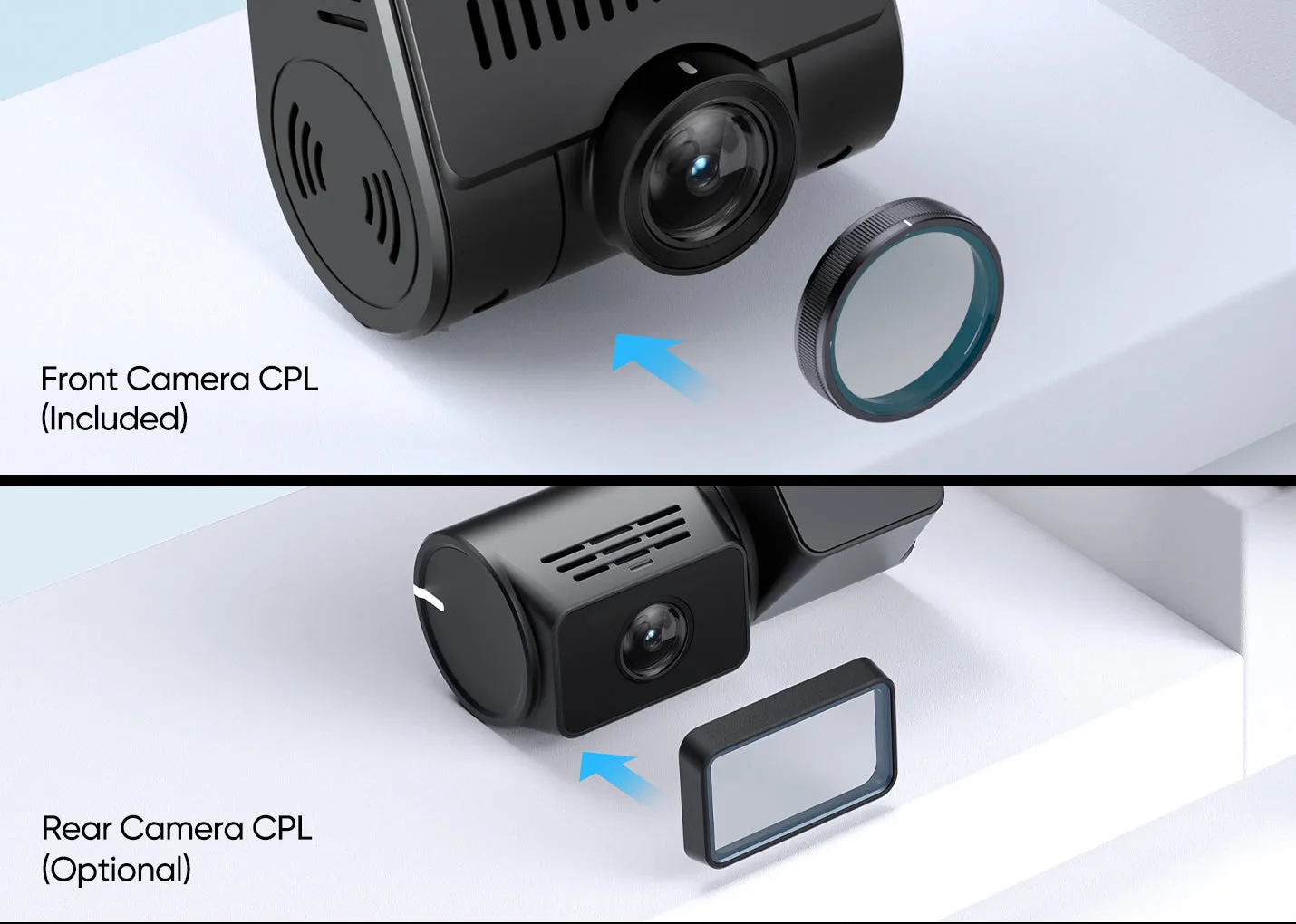 A229 Ultra CPL filter reducing windscreen reflections