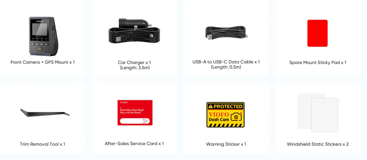 A119 Mini 2 1 CH 2K 38 A119 Mini 2 complete packing list