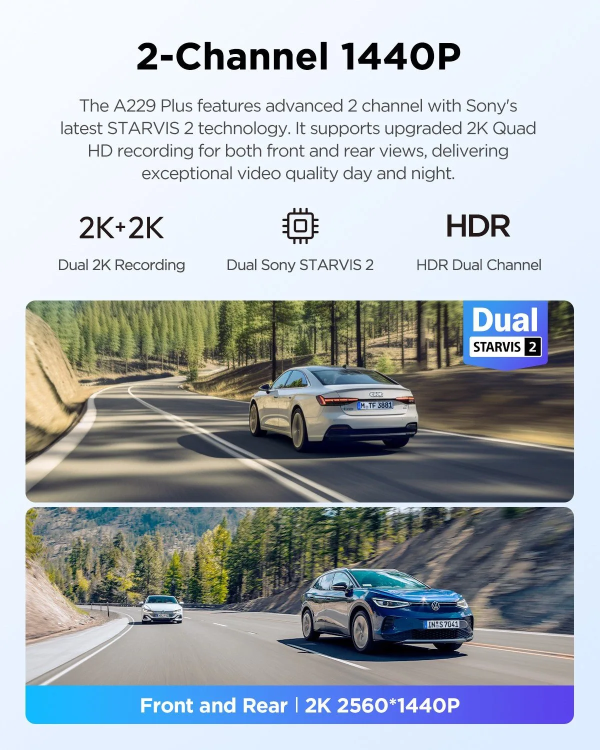 A229 Plus Duo. 2 CH Front 2K & Rear 2K - Image 2