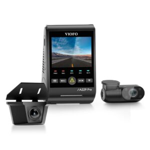 A229 Pro W 3CH. Front 4K+Rear Waterproof 2K+Infrared Interior 1080+GPS+CPL