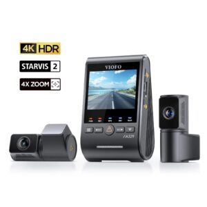 A329T 3CH - Front 4K. Rear 2K. FrontTelephoto 2K +GPS