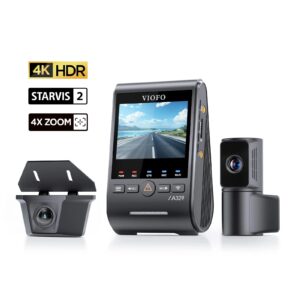 A329TW 3CH. Front 4K.Front Telephoto 2K. Waterproof 2K+GPS+CPL+7.5m waterproof rear cable +GPS