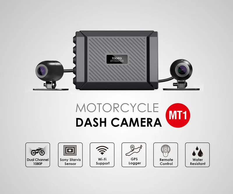 VIOFO MT1 separate front and rear motorcycle camera modules