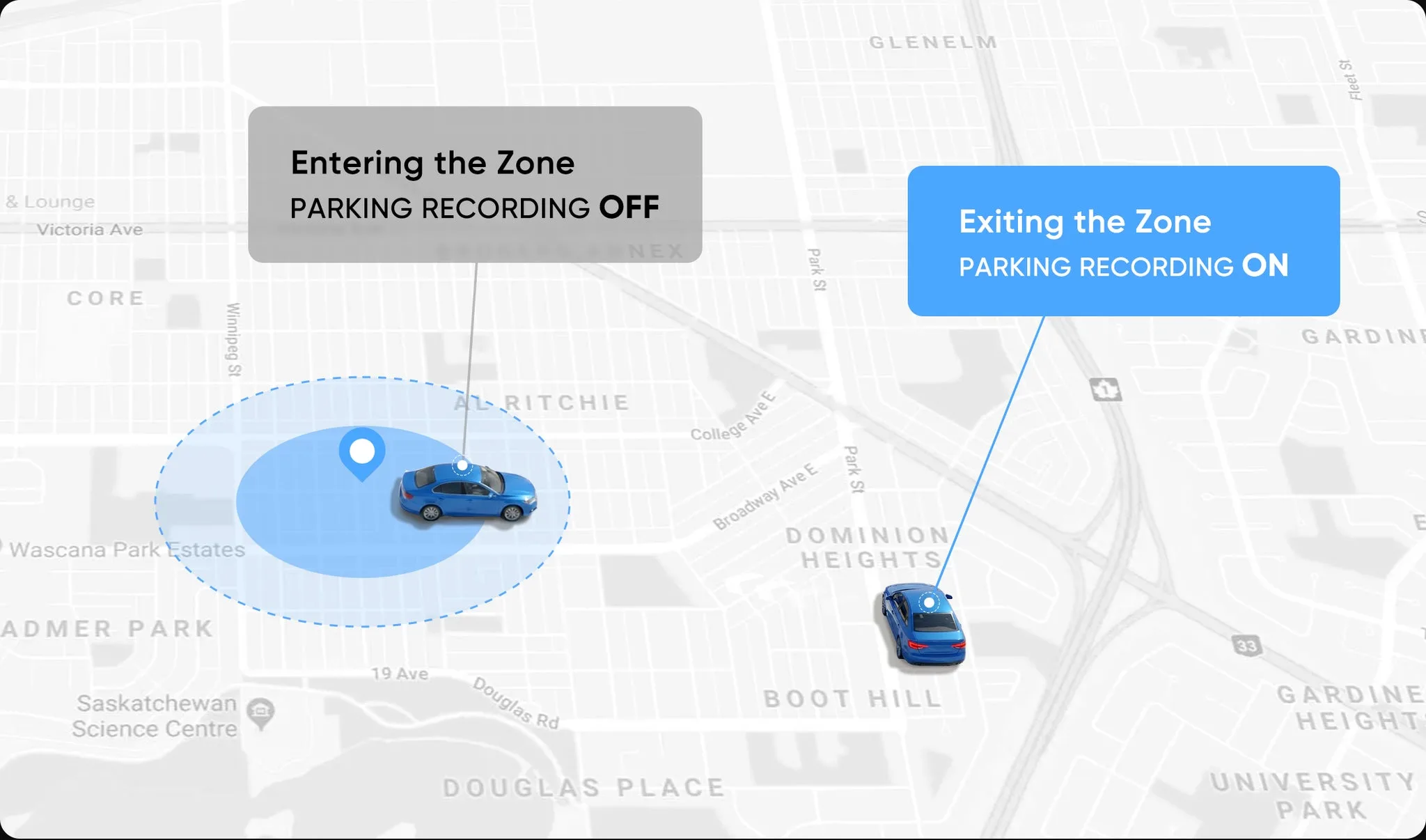 A329S smart geofencing parking control