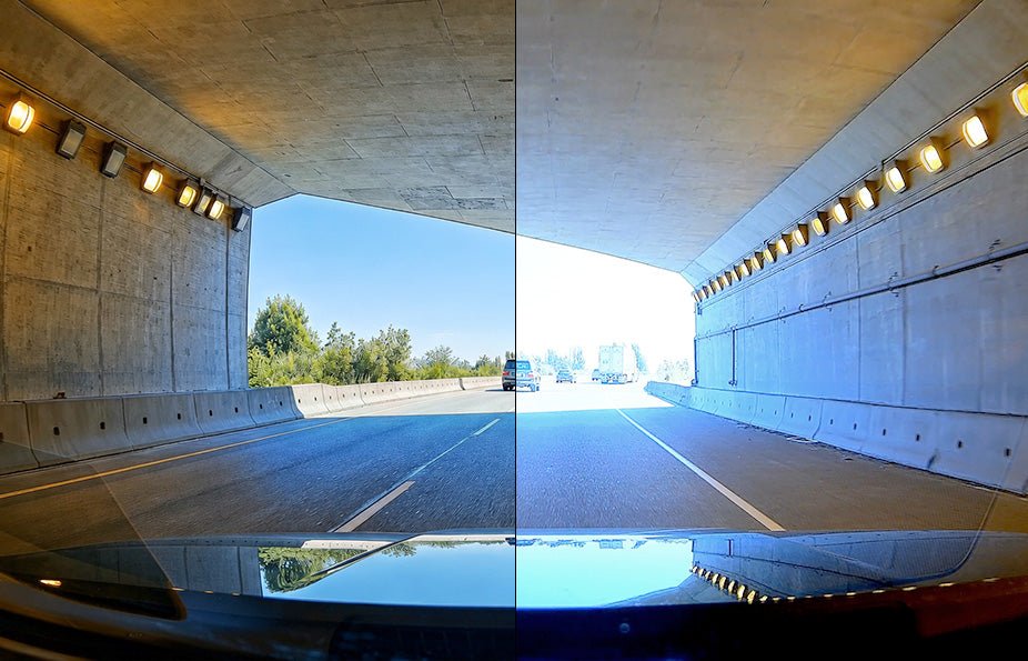 T330 HDR road recording comparison