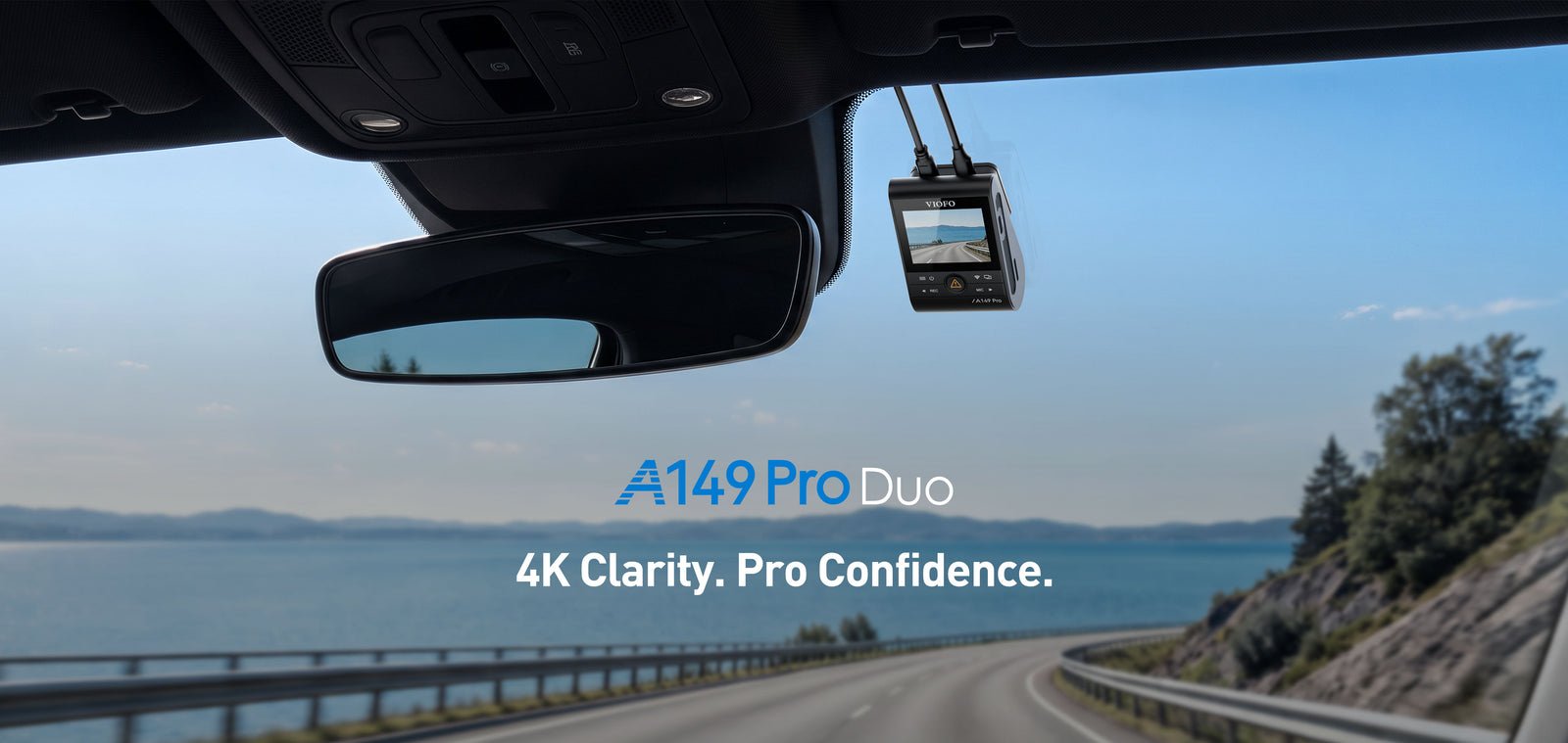 A149 Pro 2CH 4K front + 1080P rear, Sony STARVIS 2 sensor | a149 pro desktop 01 hero banner 2 f4d98169 4967 4293 a012 b523e6103b39