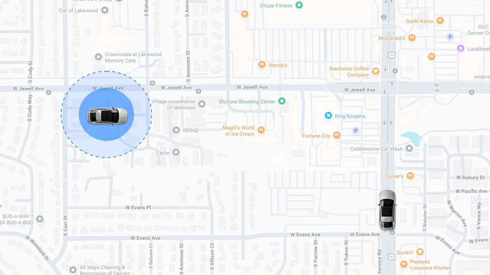 A149 Pro smart geofencing map and trusted parking locations
