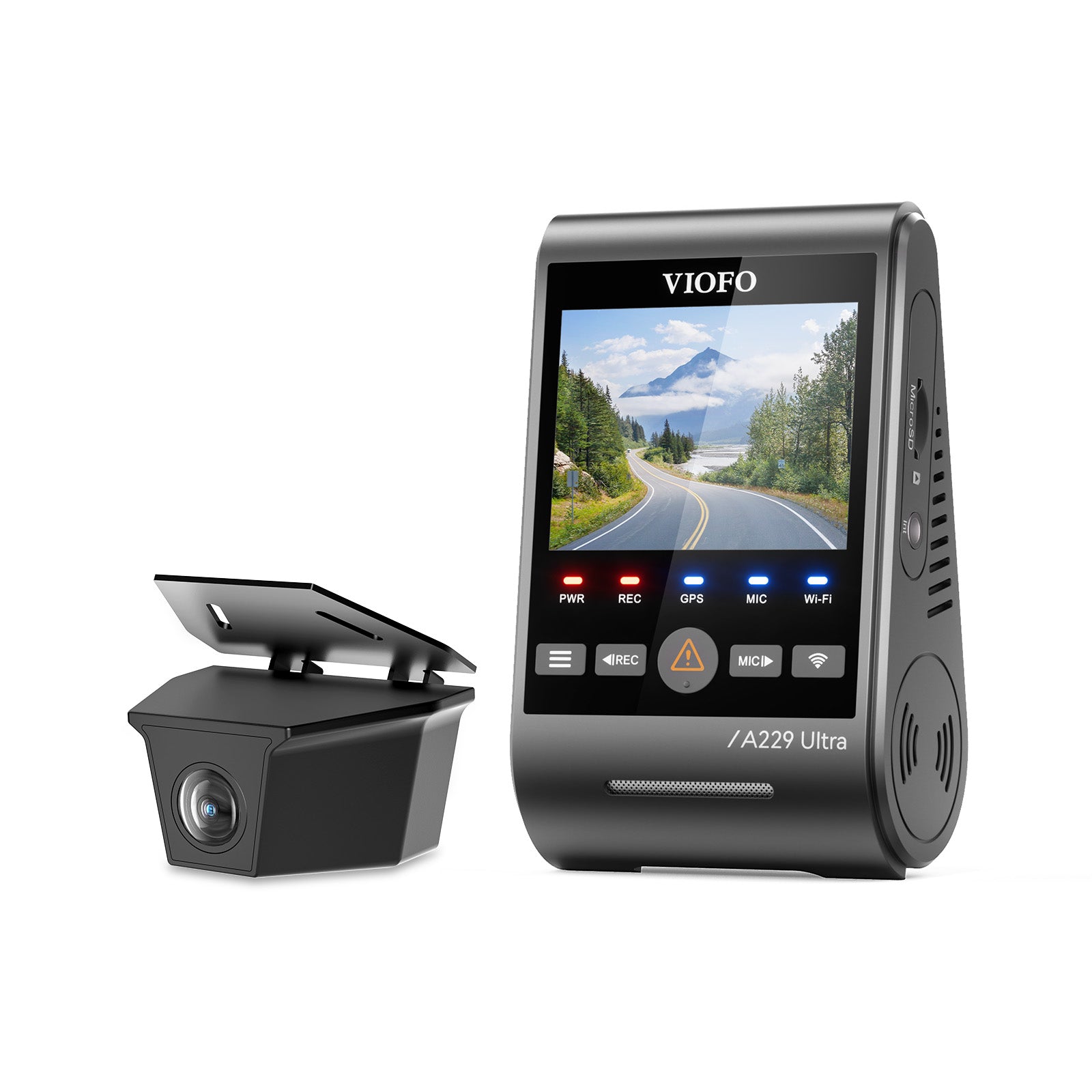 VIOFO A229 Ultra W 2CH dash cam with 4K waterproof rear camera